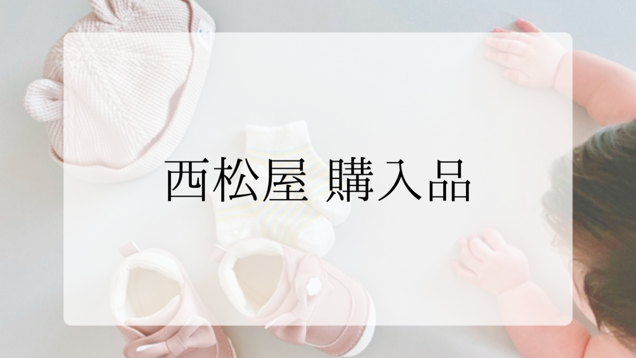 西松屋購入品アイキャッチ画像